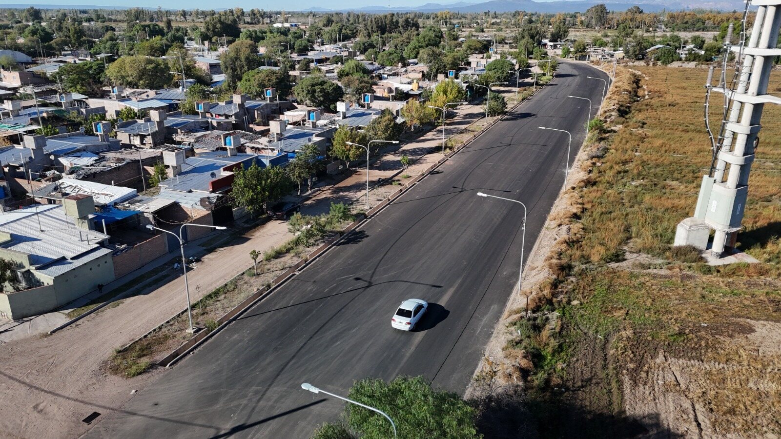 El Municipio asfaltó la prolongación de Av. El Libertador entre Juan XXII y Vélez Sarfield