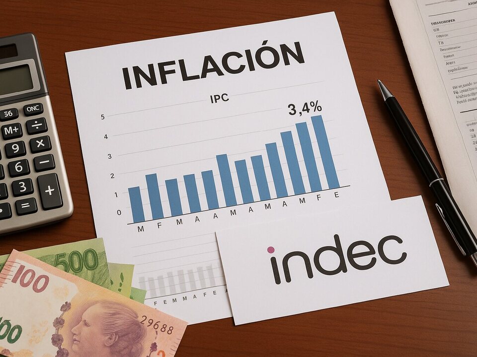 La inflación de marzo fue 3,4% según el INDEC
