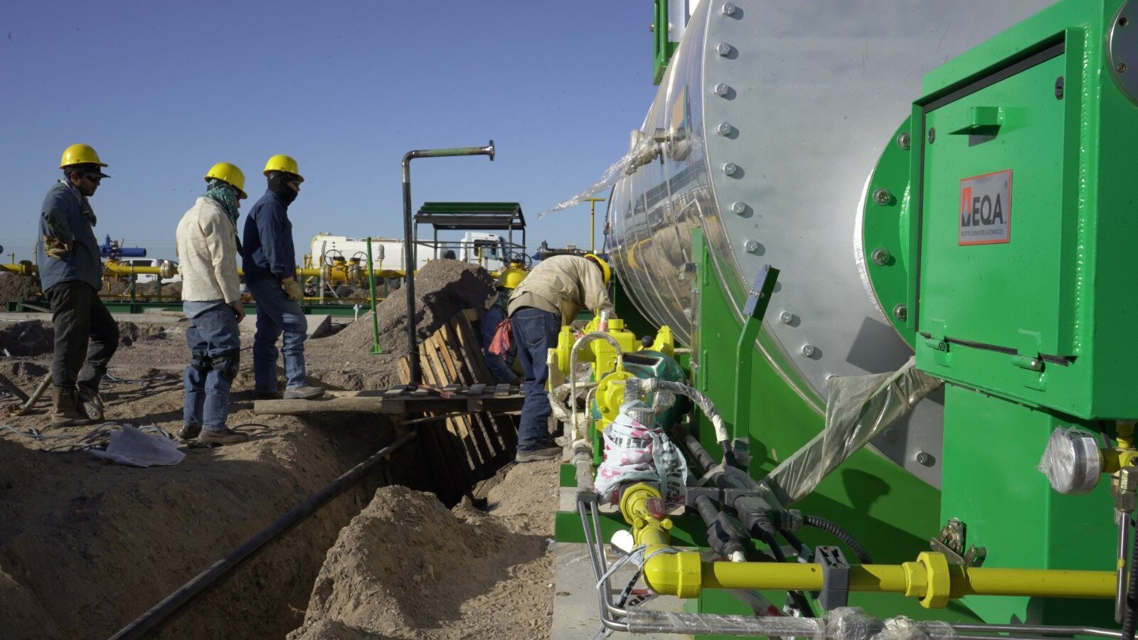 Gasoducto: Avanzan los trabajos de interconexión y la obra ingresó a su recta final